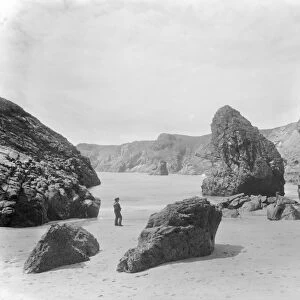Sugar Loaf Rock, Kynance Cove, Landewednack, Cornwall. 1897