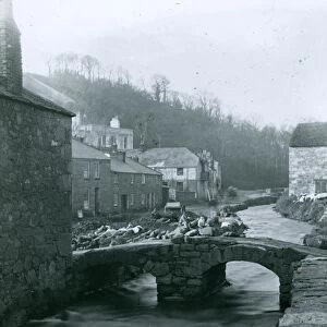 Tolcarne Bridge, Newlyn, Cornwall. Before 1880