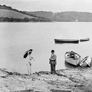 Tolverne Ferry, River Fal, Philleigh, Cornwall. Early 1900s