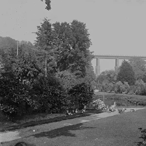 Trenance Gardens, Newquay, Cornwall. Around 1919