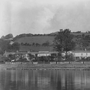 Trennick Row from the river, Malpas Road, Truro, Cornwall. Early 1900s