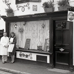 Trewithen Restaurant, Lostwithiel, Cornwall. October 1990