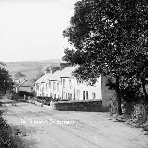 Victoria Terrace, Terras Road, St Stephen in Brannel, Cornwall. Early 1900s