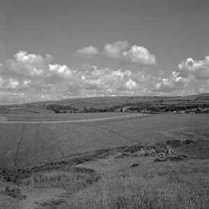 A view of Churchtown, Trevalga, Cornwall. 1973