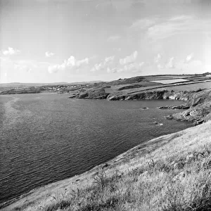View from Cudden Point, St Hilary, to Perranuthnoe, Cornwall. 1977