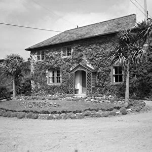 Front view of Empacombe House, Mount Edgcumbe estate, Maker, Cornwall. 1962