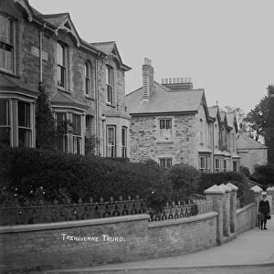 View down Kenwyn Road, Truro, Cornwall. Probably early 1900s