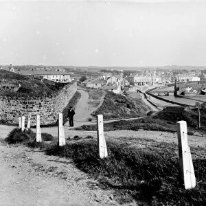 View of the town from Summerleaze, Bude, Cornwall. Early 1900s