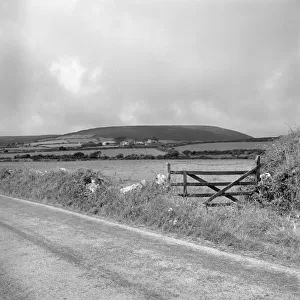 View towards Trendine, Towednack, Cornwall. 1983