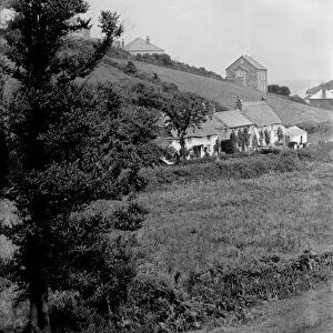 View along the valley, Porthallow, St Keverne, Cornwall, 1912