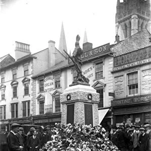 War memorial, Boscawen Street, Truro, Cornwall. 12th November 1922