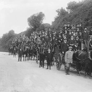 Wesley Mens Bible Class Outing, Redruth, Cornwall. Early 1900s