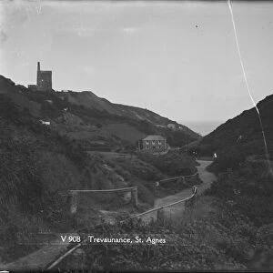 Wheal Friendly Mine, St Agnes, Cornwall. Early 1900s