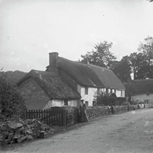 The Wheel Inn and Riverside Cottages, Tresillian, Cornwall. Around 1904