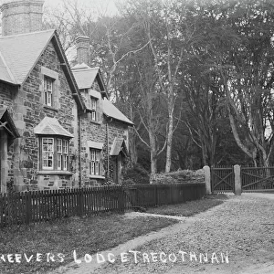 Woodkeepers cottages, Tregothnan, St Michael Penkivel, Cornwall. Probably early 1900s