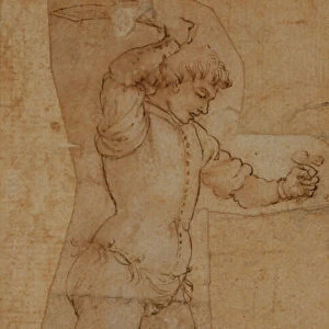 Youth Brandishing a Cutlass, Maso Finiguerra (1426-1464)