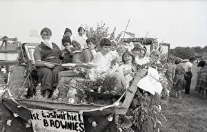 Images Dated 16th January 2018: 1st Lostwithiel Brownies carnival float, Lostwithiel, Cornwall. July 1982