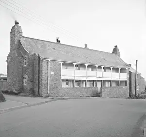 Alms Houses, Tregony Hill, Tregony, Cornwall. 1967