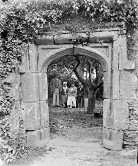Images Dated 12th December 2016: Archway in Rialton Manor, St Columb Minor, Cornwall. Around 1920