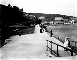 Images Dated 17th May 2016: Banjo Pier, Looe, Cornwall. Early 1900s