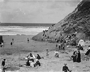 Images Dated 13th June 2016: The Beach, Newquay, Cornwall. Around 1910