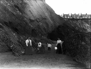 Images Dated 13th June 2016: The Beach, Newquay, Cornwall. Early 1900s