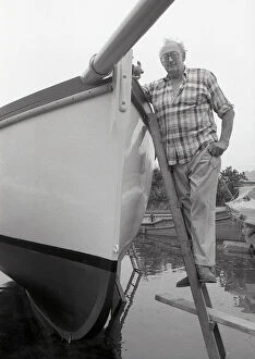 Images Dated 4th June 2019: Boatbuilder, Golant (St Sampson), Cornwall. May 1992