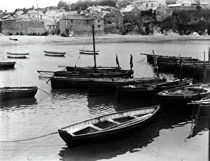 Gorran Haven Collection: Boats in the harbour, Gorran Haven, Cornwall. Probably early 1900s