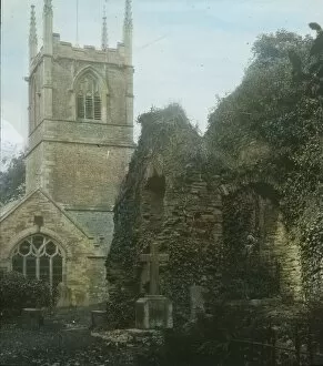 Bodmin Collection: Bodmin Church and the ruined chapel, Cornwall. Around 1925