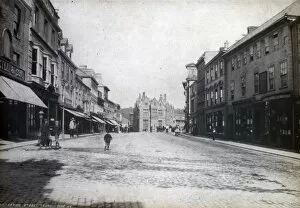 Images Dated 12th February 2018: Boscawen Street view from west end looking east, Truro, Cornwall. Pre 1891