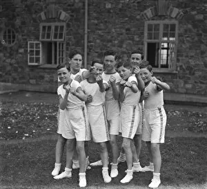 Images Dated 13th January 2020: Boxing team, Truro Cathedral School, Truro, Cornwall. February 1926