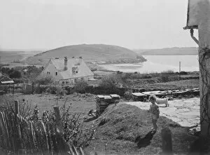 Images Dated 20th May 2019: Brea Hill from Greenaway, Trebetherick Point, St Minver, Cornwall. 1920s or 1930s