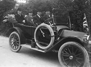 Transport Collection: Buick motor car with four male passengers. Around 1912