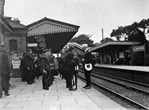 Images Dated 30th August 2016: Camborne Railway Station, Camborne, Cornwall. Early 1900s, possibly First World War