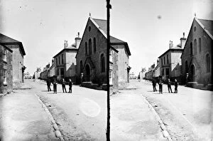 Images Dated 11th June 2018: Cape Cornwall Street looking towards Bank Square, St Just in Penwith, Cornwall. Early 1900s