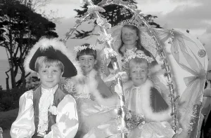 Carnival Fairy Group, Fowey, Cornwall. August 1990