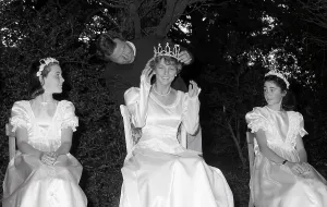Carnival Queen Group, Fowey, Cornwall. August 1990