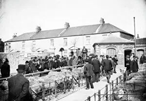 Images Dated 11th December 2017: Cattle Market, Castle Hill, Truro, Cornwall. About 1920