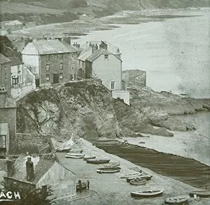 Rame Collection: Cawsand from the south, Rame, Cornwall. Early 1900s