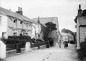 Images Dated 23rd July 2018: Chapel Street looking south towards The Square, Probus, Cornwall. 1913