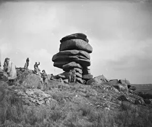 Images Dated 2nd April 2019: The Cheesewring, Stowes Hill, Bodmin Moor, near Minions, Linkinhorne, Cornwall. Around 1920s