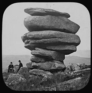 Images Dated 15th April 2019: The Cheesewring, Stowes Hill, Bodmin Moor, near Minions, Linkinhorne, Cornwall. Late 1800s