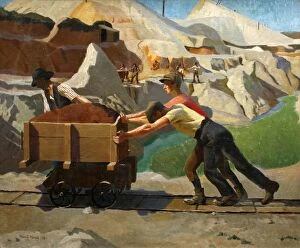 Fine Art Collection: The Clay Pit, Harold Harvey (1874-1941)