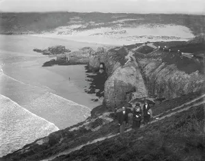 The Cliffs, Perranporth, Perranzabuloe, Cornwall. Around 1920