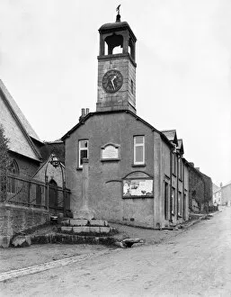 Grampound Collection: Clock Tower, Grampound, Cornwall. Early 1900s