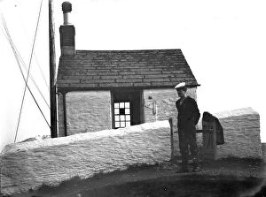 Images Dated 29th September 2018: Coastguard hut, Polruan, Lanteglos by Fowey, Cornwall. 1904
