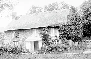 Cottage at Trenowth (near Grampound Road) in the parish of Probus, Cornwall. 17th June 1904