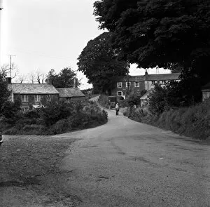 Images Dated 12th December 2017: Cottages at Coldvreath, Roche, Cornwall. 1975