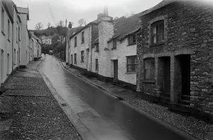 Cottages on West Looe Hill, West Looe, Cornwall. 1961