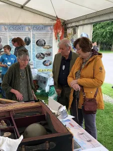 Charles Prints: Courtney Library staff talk to visitors at the Royal Cornwall Show